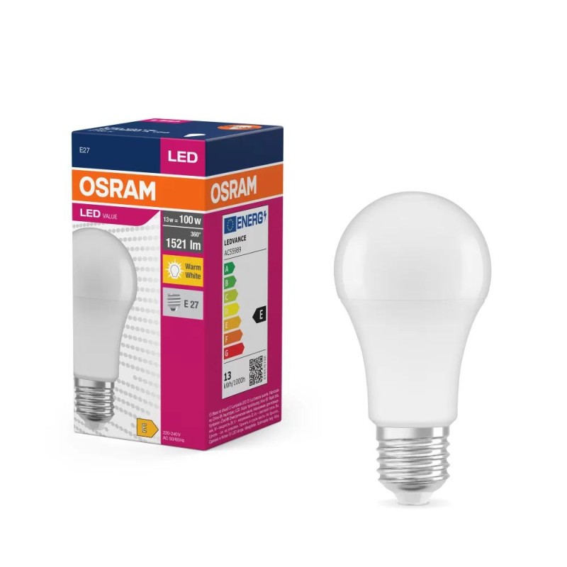VALUECLA60 8W/840 230VFR E27 FS1 OSRAM 