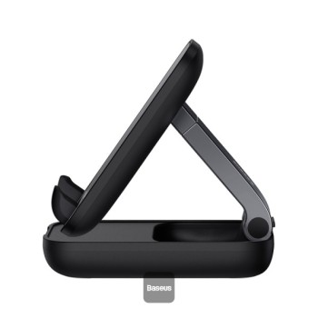 SUPORT Telefon Baseus Seashell Series Folding, pt. SmartPhone, pentru birou, negru 