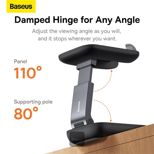 SUPORT Telefon Baseus Seashell Series Folding, pt. SmartPhone, pentru birou, negru 