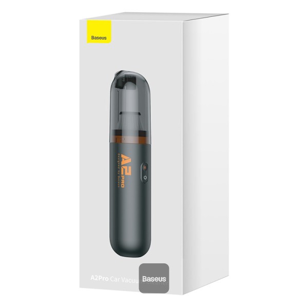 ASPIRATOR de mana Baseus A2 Pro, putere aspirare 6000pa, timp incarcare 3 ore, filtru HEPA, cablu inclus Type-C la USB, negru 