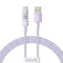 CABLU alimentare si date Baseus Gem, Fast Charging Data Cable pt. smartphone, USB la USB Type-C 100W, 1m, mov 