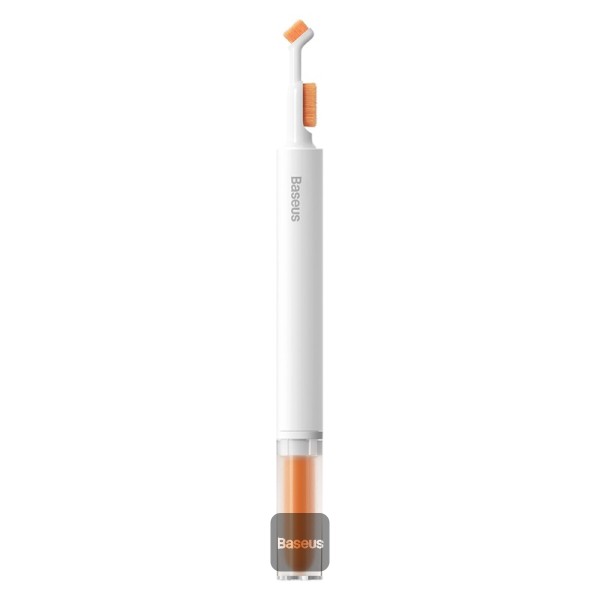 PERIE CURATARE Baseus, design retractabil, doua capete curatare si burete, perfecta pentru casti TWS, mouse, tastatura etc., alb 