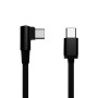 CABLU alimentare si date GEMBIRD, pt. smartphone, USB 2.0 (T) la USB 2.0 Type-C (T) 90 grade, 0.2m, negru, 
