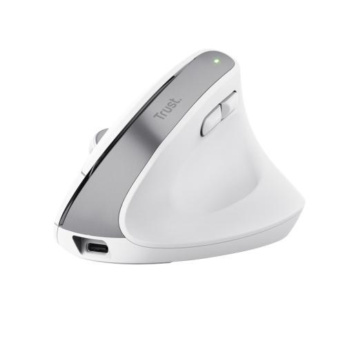 TRUST BAYO+ ERGONOMIC WIRELESS MOUSE WHT 