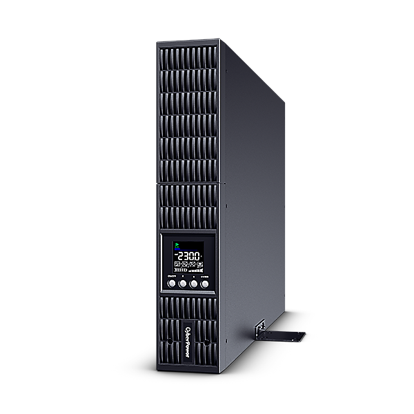 UPS CYBER POWER Online dubla conversie cu sin. pura, cu management, Rack 2U, LCD, 3000VA/2700W, 10x IEC, baterie 6x 12V/9Ah, incarcare pana la 4h, USB, 2x RJ45, RS232, slot SNMP, APFC, LCD col, EPO, tehn. GreenP, 