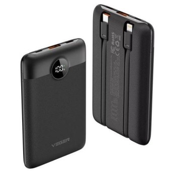 POWER BANK USB 10000MAH/22.5W W/CABLE C11 W1170 VEGER 