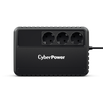 UPS CYBER POWER Line Int. cu sin. simulata, fara management, Brics, LED,  650VA/360W, AVR, 3x Schuko, baterie 1x 12V/5Ah, incarcare pana la 8h, montare perete, tehn. GreenPower, 