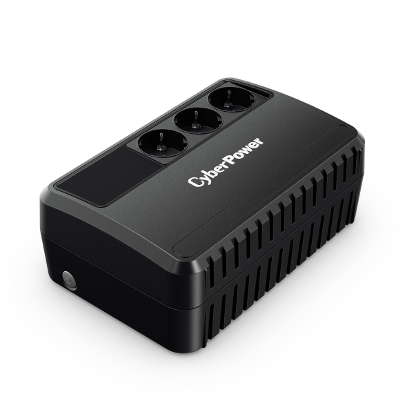 UPS CYBER POWER Line Int. cu sin. simulata, fara management, Brics, LED,  650VA/360W, AVR, 3x Schuko, baterie 1x 12V/5Ah, incarcare pana la 8h, montare perete, tehn. GreenPower, 