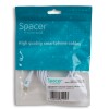 CABLU alimentare si date SPACER, pt. smartphone, USB Type-C (T) la USB Type-C(T), PVC, ambalaj punga, 1.8m, alb 