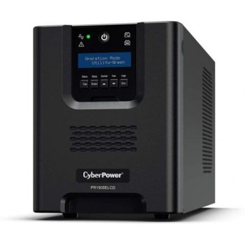 UPS CYBER POWER Online dubla conversie cu sin. pura, cu management, Tower, LCD, 1500VA/1350W, 2x Schuko, 2x IEC, baterie 4x 12V/7Ah, incarcare pana la 4h, USB, RS232, slot SNMP, APFC, LCD col, EPO, tehn. GreenP, 
