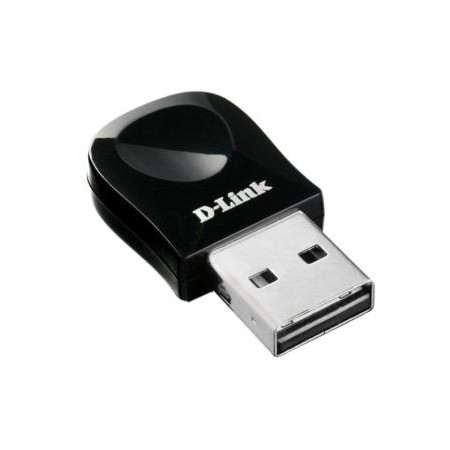 ADAPTOR RETEA D-LINK nano, extern wireless 2.4 GHz, USB 2.0, port, 150 Mbps, antena interna x 1, 