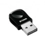ADAPTOR RETEA D-LINK nano, extern wireless 2.4 GHz, USB 2.0, port, 150 Mbps, antena interna x 1, 