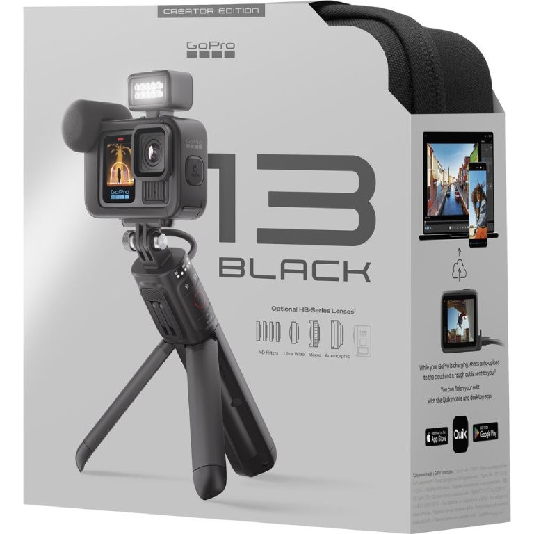 Camera de actiune GoPro H13B Creator Edition5.3K60, 27MP, HyperSmooth 6.0 