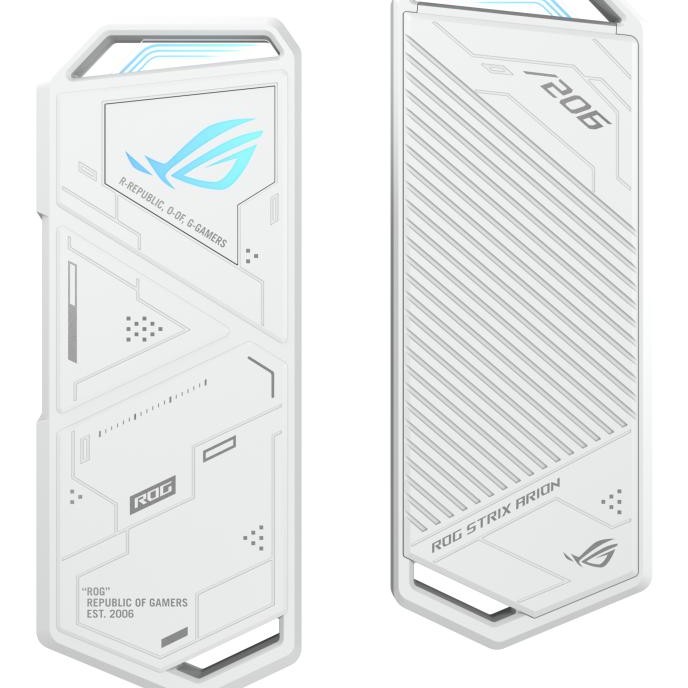 Rack extern Asus ROG Strix Arion, USB3.2 Gen 2x1 Type-C (10 Gbps), Dual USB-C, Alb 