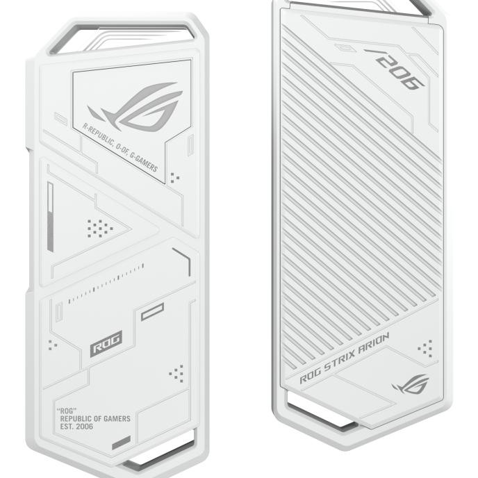 Rack extern Asus ROG Strix Arion, USB3.2 Gen 2x1 Type-C (10 Gbps), Dual USB-C, Alb 