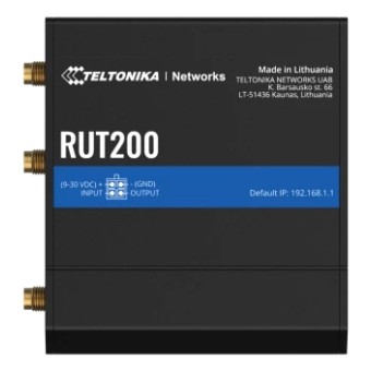 Router wireless Teltonika RUT200 | Industrial LTE Router | 4G/LTE Cat.4, 2x LAN 100Mb/s WiFi 2,4GHz, RMS 