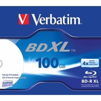 BD-R XL VERBATIM 100GB, viteza 4x, 5 buc, Jewel case, 