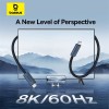 CABLU alimentare si date Baseus Flash Series 2 USB4, Fast Charging Data Cable pt. smartphone, video 8K@60Hz, USB Type-C la USB Type-C 240W, 1m, negru 