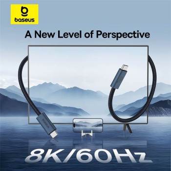 CABLU alimentare si date Baseus Flash Series 2 USB4, Fast Charging Data Cable pt. smartphone, video 8K@60Hz, USB Type-C la USB Type-C 240W, 1m, negru 