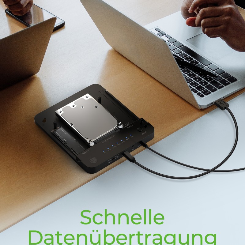 DOCKING STATION Icy Box, pentru clonat de la HDD/SSD 2.5