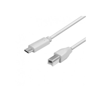 CABLU USB LOGILINK pt. imprimanta, USB 2.0 Type-C (T) la USB 2.0 Type-B (T), 2m, 2 x ecranare, conectori auriti, gri, 