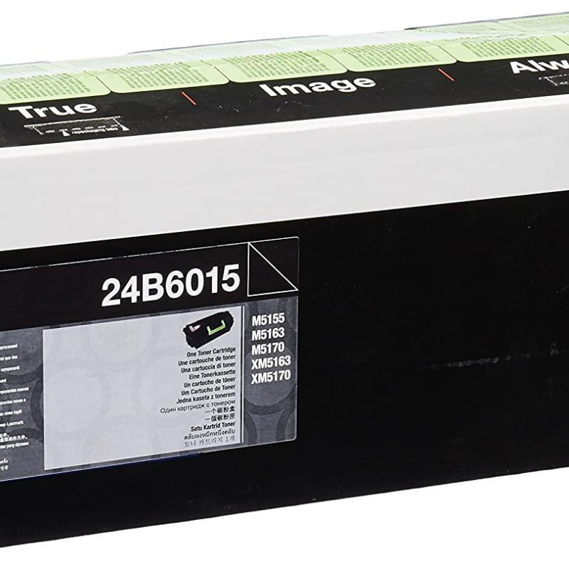 Toner Original Lexmark Black, 24B6015, pentru M5155|M5163, 35K, incl.TV 1.2 RON, 