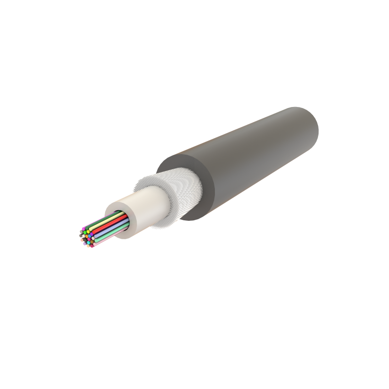 Cablu fibra optica 12 fibre, SM OS2, 1200N, LSZH, intarziere la flacara, in gel, protectie UV, apa, rozatoare, int/ext - SAMM 