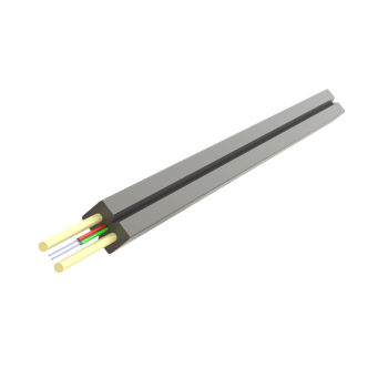Rola fibra optica 2 fibre flat drop SM, 2000m, 100N, intarziere la flacara, protectie apa, LSZH, int/ext - SAMM 