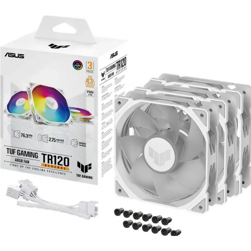 Fan AS TUF Gaming TR120 ARGB RV WHI 3IN1 
