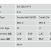 DIGITUS LWL Patchkabel LC -> LC 7.00m  Multimode Duplex OM4 