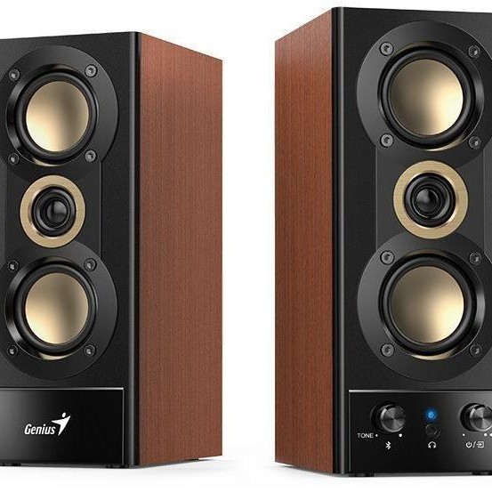 BOXE GENIUS 2.0, RMS: 14W (2 x 10W), wood, Bluetooth, 