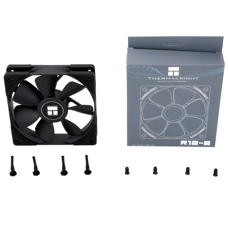 Ventilator Thermalright, 120mm, 400 - 1500 rpm, S-FDB Bearing, 65.25 cfm, RGB - AURA Sync, , negru, 