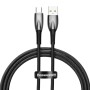 CABLU alimentare si date Baseus Glimmer, Fast Charging Data Cable pt. smartphone, USB la USB Type-C 100W, 1m, negru 