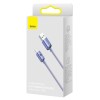 CABLU alimentare si date Baseus Crystal Shine, Fast Charging Data Cable pt. smartphone, USB la USB Type-C 100W, 1.2m, violet 