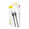 CABLU alimentare si date Baseus Cafule, Fast Charging Data Cable pt. smartphone, USB la USB Type-C 18W, 0.5m, gri + negru 