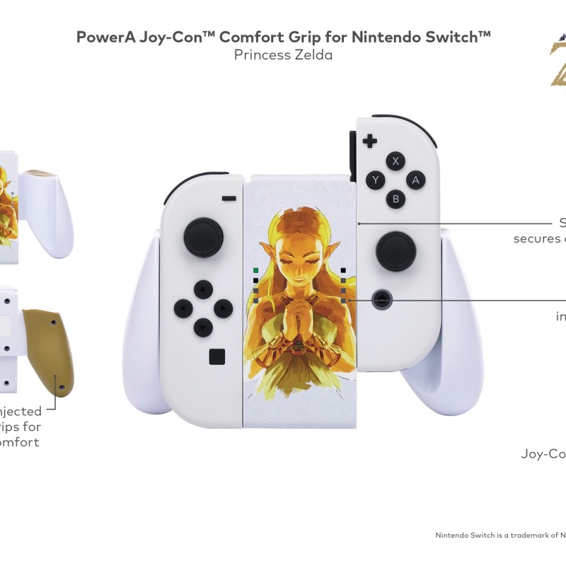 SUPORT controller PowerA, pentru Nintendo Switch JOY-CON, Princess Zelda, 