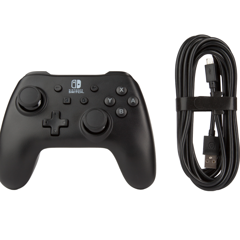 CONTROLLER PowerA, cu fir, pentru Nintendo Switch, negru, 