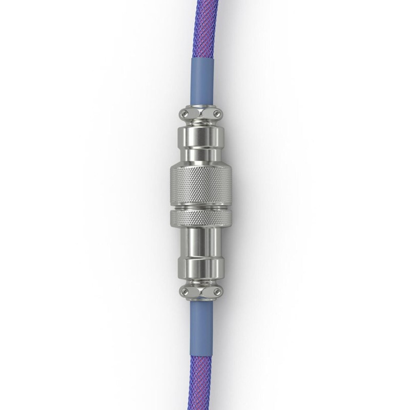 Glorious cablu tastatura Coiled Nebula, USB-C - USB-A, 1.37m, Mov 