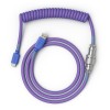 Glorious cablu tastatura Coiled Nebula, USB-C - USB-A, 1.37m, Mov 