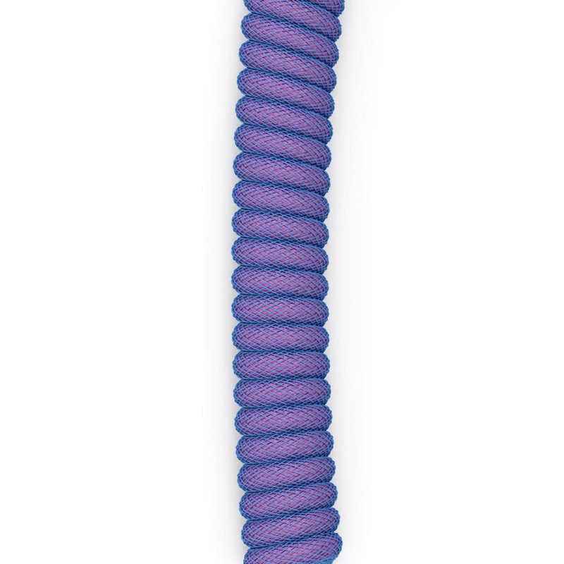Glorious cablu tastatura Coiled Nebula, USB-C - USB-A, 1.37m, Mov 