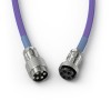 Glorious cablu tastatura Coiled Nebula, USB-C - USB-A, 1.37m, Mov 