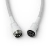 Glorious cablu tastatura Coiled Ghost, USB-C - USB-A, 1.37m, Alb 