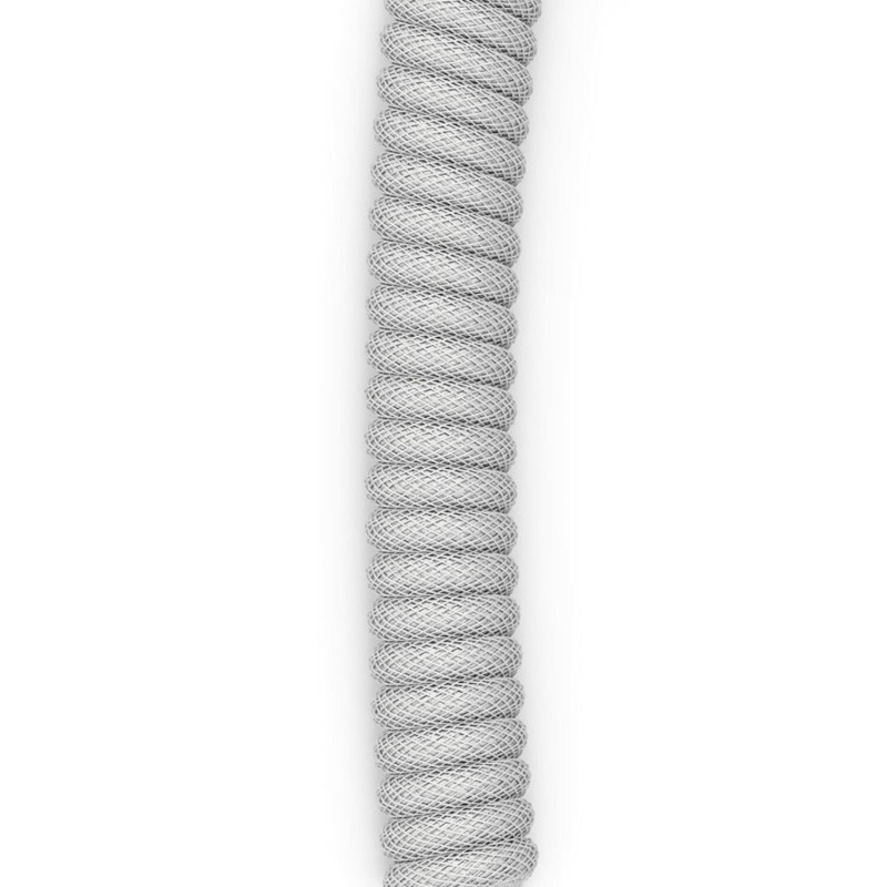 Glorious cablu tastatura Coiled Ghost, USB-C - USB-A, 1.37m, Alb 