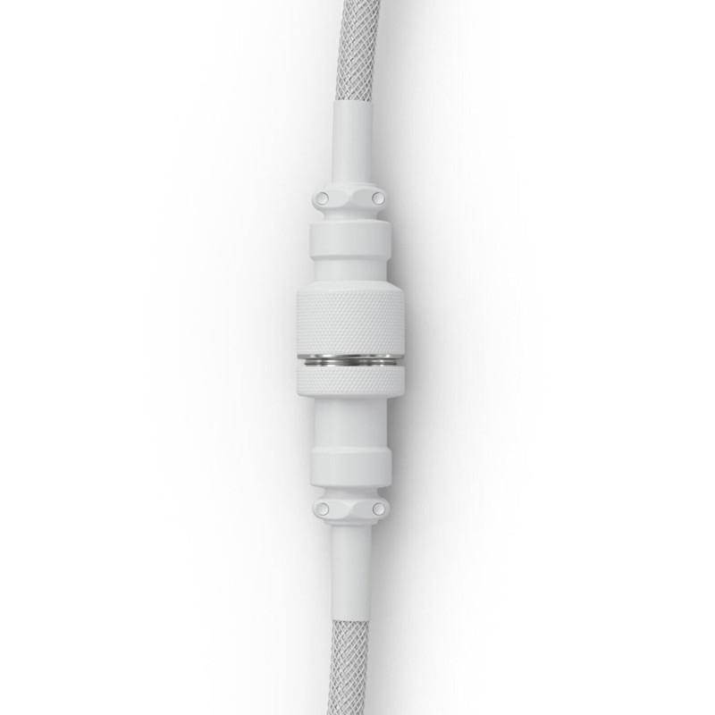 Glorious cablu tastatura Coiled Ghost, USB-C - USB-A, 1.37m, Alb 