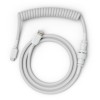 Glorious cablu tastatura Coiled Ghost, USB-C - USB-A, 1.37m, Alb 