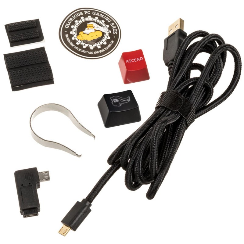 Glorious Barebone GMMK Compact, ANSI Layout, USB-C, RGB, Negru 