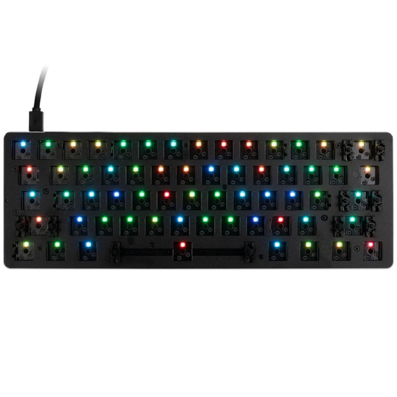 Glorious Barebone GMMK Compact, ANSI Layout, USB-C, RGB, Negru 