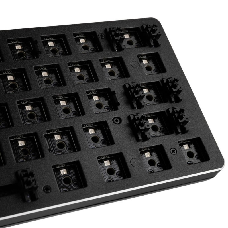 Glorious Barebone GMMK Compact, ANSI Layout, USB-C, RGB, Negru 