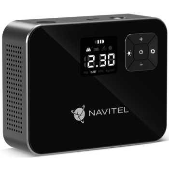 Compresor Navitel Auto-Moto, cu acumulator, LED light, 8.27 bar 