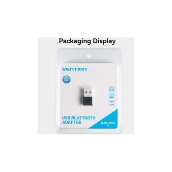 Adaptor Bluetooth Vention, conectare prin USB 2.0, distanta 20 m (pana la), Bluetooth 5.3, antena interna, negru, 